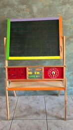 Vrolijk houten schoolbord, Kinderen en Baby's, Speelgoed | Houten speelgoed, Overige typen, Gebruikt, Ophalen of Verzenden