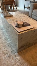 Salontafel van westwing marmerlook, Huis en Inrichting, 100 tot 150 cm, Zo goed als nieuw, Minder dan 50 cm, Rechthoekig