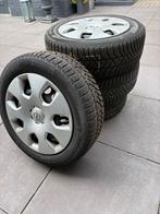 Winterbanden 205 / 55 R16 Velgen & Wieldoppen - Set, Gebruikt, 16 inch, Banden en Velgen, Personenwagen