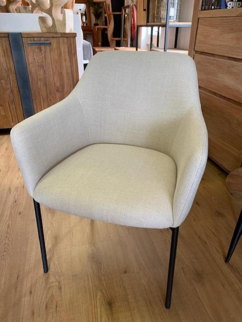 Stoel Paul in 3 kleuren Stof, + metalen poot, zit goed ., Huis en Inrichting, Stoelen, Nieuw, Eén, Metaal, Stof, Overige kleuren