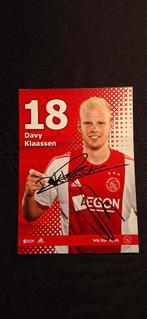 Spelerskaart met handtekening; Davy Klaassen #2 Ajax, Verzenden, Nieuw, Ajax, Spelerskaart