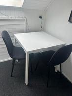 Tafel met twee kuipstoelen, Ophalen, Zo goed als nieuw, Zwart, Twee