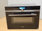 Luxe Siemens inbouw combi magnetron/combi oven met HomeConne, Witgoed en Apparatuur, Ovens, Ophalen, Zo goed als nieuw, 45 tot 60 cm
