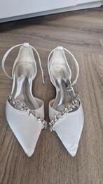 JJ House trouwschoenen maat 39 - platte hak, Schoenen met lage hakken, Wit, Ophalen of Verzenden, Zo goed als nieuw