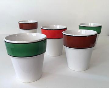 Vintage Granit Hongarije bekers 5 x beschikbaar voor biedingen