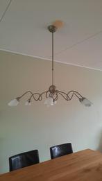 Hanglamp eettafel zilver, Huis en Inrichting, Lampen | Hanglampen, Ophalen, Gebruikt, Neutraal, Metaal