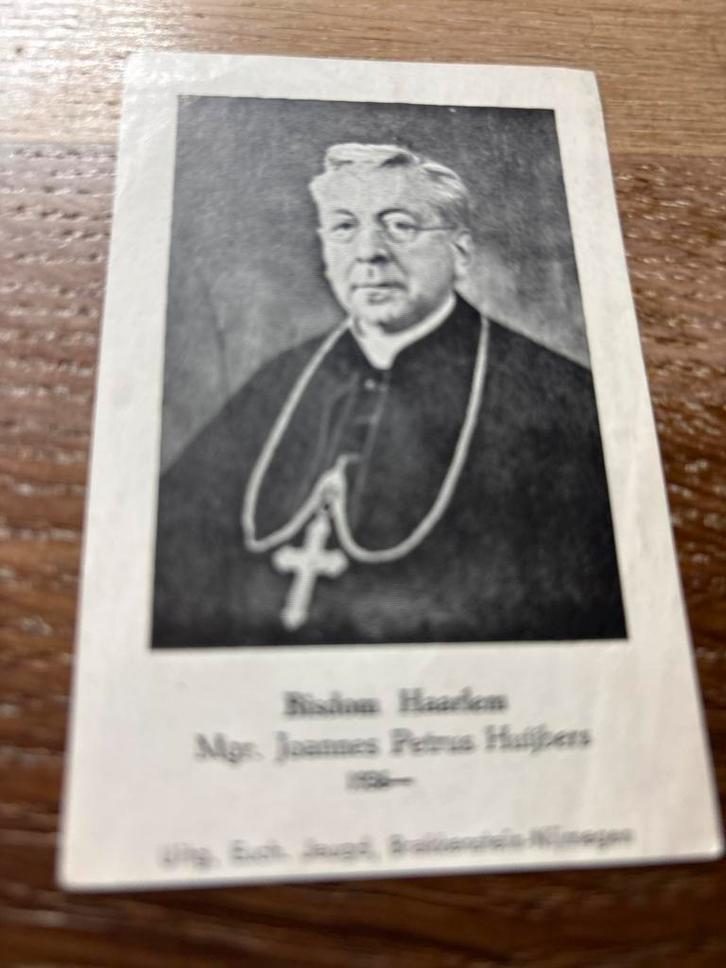Prentje Mgr. Johannes Petrus Huijbers, Verzamelen, Bidprentjes en Rouwkaarten, Bidprentje, Verzenden