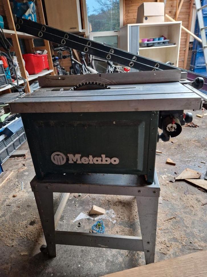 Metabo Zaagtafel TR 1685, spouwmes + zaagblad en onderstel, Doe-het-zelf en Verbouw, Gereedschap | Zaagmachines, Gebruikt, Overige typen