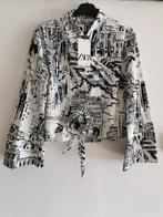 ZARA blouse met print mt. M, Maat 38/40 (M), Overige kleuren, Verzenden, Zara