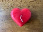 Kaars "Hart" Kleur: Rood Nieuw, Overige materialen, Nieuw, Ophalen of Verzenden, Minder dan 25 cm