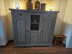 Taupe houten kast landelijke stijl, Antiek en Kunst, Ophalen