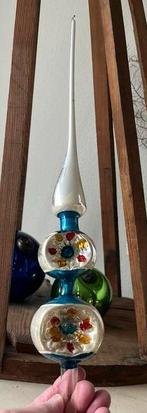 Prachtige oude piek met deuken en kleurtjes 36 cm, Diversen, Kerst, Ophalen of Verzenden, Gebruikt