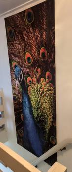 Mooi groot wandkleed Pauw 98 x 238 cm, Huis en Inrichting, Ophalen of Verzenden, Zo goed als nieuw