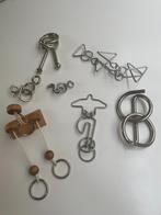 Metalen Breinbreker Puzzel Set van 7, Hobby en Vrije tijd, Denksport en Puzzels, Ophalen of Verzenden, Minder dan 500 stukjes