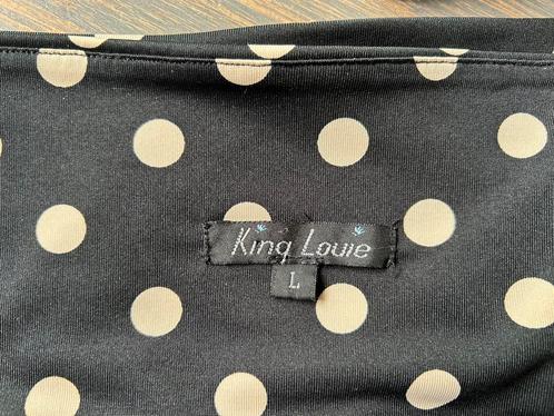 King Louie Polka Dots Rok maat L, Kleding | Dames, Rokken, Zo goed als nieuw, Zwart, Ophalen of Verzenden