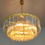 Vintage XL Lamp 70s  Prachtexemplaar! Hollywood regency goud, Huis en Inrichting, Lampen | Kroonluchters, Ophalen of Verzenden