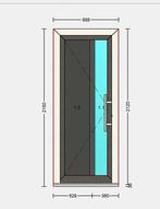 Nieuwe Finstral Kunststof Voordeur, 80 tot 100 cm, 215 cm of meer, Nieuw, Ophalen of Verzenden