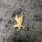 14 karaat gouden hanger adelaar kettinghanger, Ophalen of Verzenden, Zo goed als nieuw, Goud, Kruis of Symbool