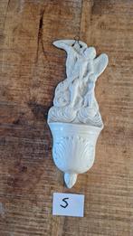 (S) Antieke porseleinen wijwaterbak Engel met kind, Antiek en Kunst, Ophalen of Verzenden