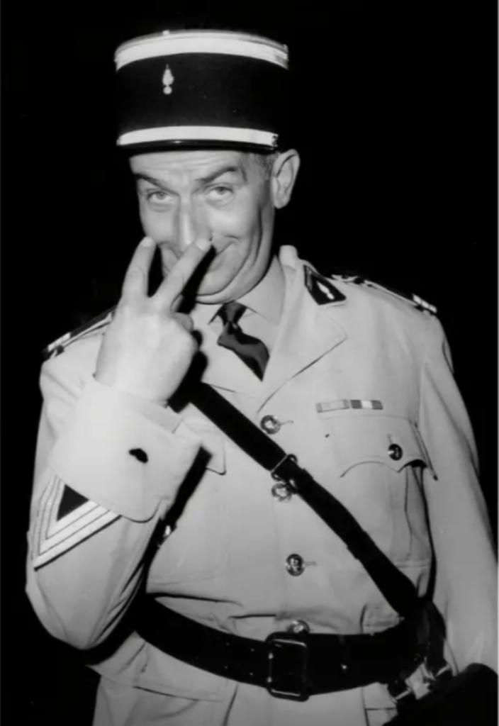 Zeer groot canvas van Louis de Funès 45X30, Verzamelen, Beelden en Beeldjes, Nieuw, Overige typen, Ophalen of Verzenden