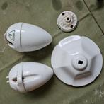 Antieke porcelein katrol (2) en - plaffondkap, Antiek en Kunst, Ophalen