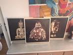 buddah s voor aan de wand 40 / 45  40 / 45, Ophalen, Minder dan 50 cm, Zo goed als nieuw, Schilderij