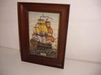 Westraven plateel keramiek tegeltableau jr1920 Schip de Hoop, Ophalen of Verzenden