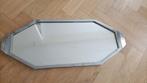 art deco design dienblad chroom spiegelglas jaren 30 vintage, Huis en Inrichting, Ophalen of Verzenden, Gebruikt, Rechthoekig