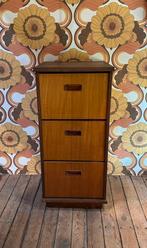 Vintage ladekast - hout - jaren 70, Ophalen, 50 tot 100 cm, Zo goed als nieuw, Minder dan 100 cm