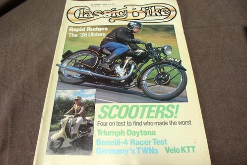 Classic Bike oktober 1988 Rudge Ulster TWN Velo KTT Vespa, Boeken, Motoren, Gelezen, Ophalen of Verzenden