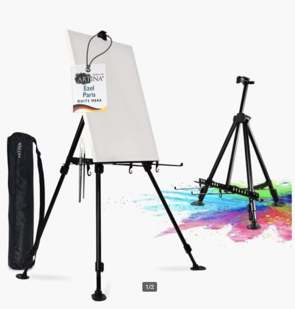 3x Artina aluminium schildersezel 2-in-1 (veld & tafel), Hobby en Vrije tijd, Schilderen, Ophalen of Verzenden, Nieuw, Ezel