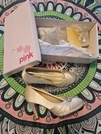 Pink bling trouwschoenen bruidsschoenen mt 38 met doos, Ophalen of Verzenden, Zilver, Overige materialen