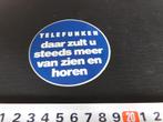 sticker TELEFUNKEN daar zult u steeds meer van zien en horen, Verzamelen, Ophalen, Zo goed als nieuw, Bedrijf of Vereniging