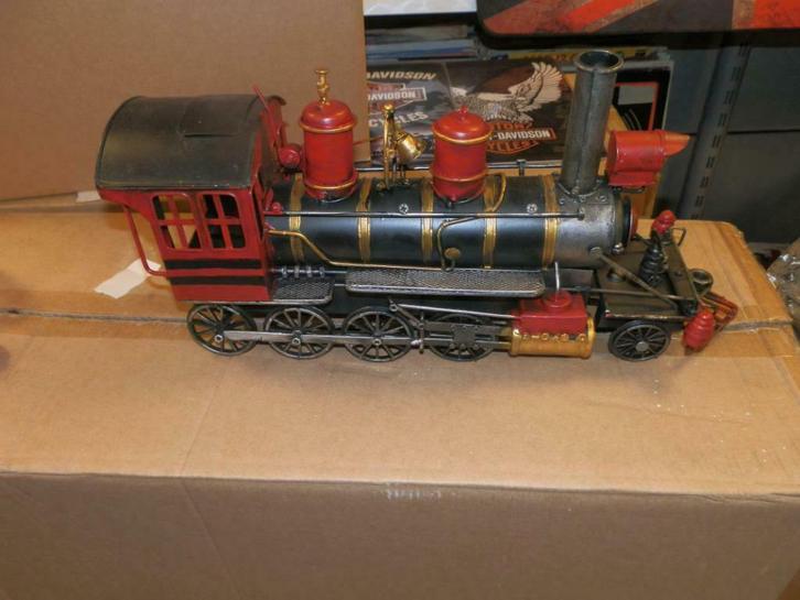 Blikken Locomotief 50 cm metaal nieuw, Antiek en Kunst, Antiek | Speelgoed, Ophalen of Verzenden