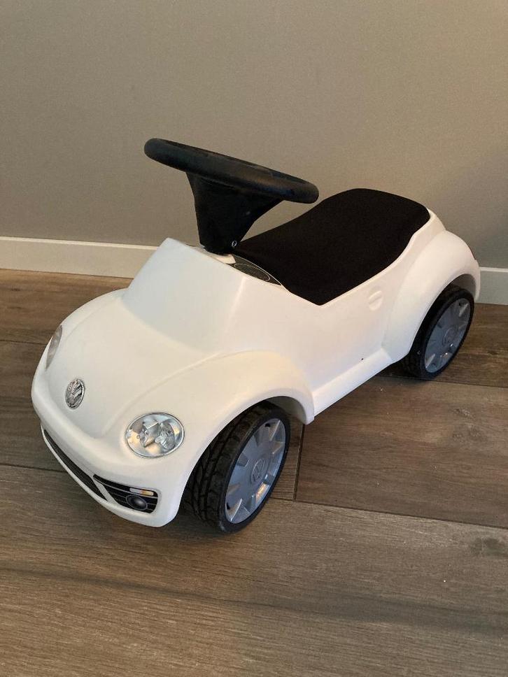 Volkswagen Beetle Loopauto VW wit loopwagen, Kinderen en Baby's, Speelgoed | Buiten | Voertuigen en Loopfietsen, Zo goed als nieuw