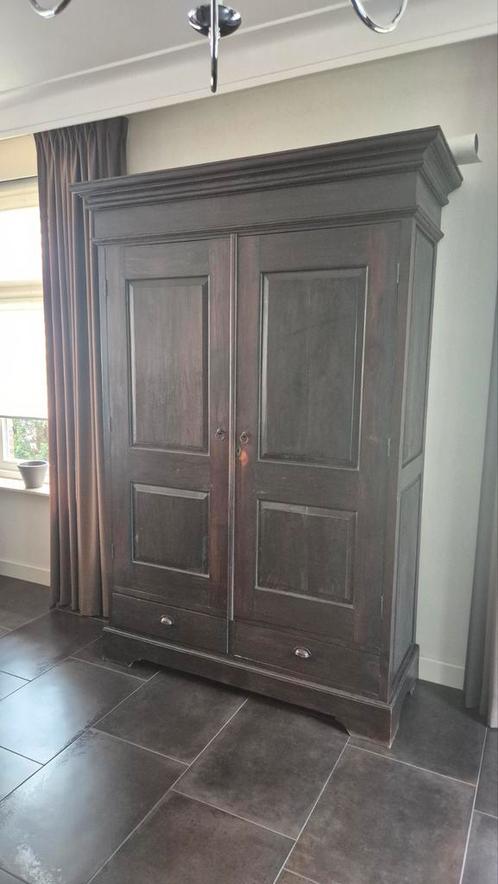 Koloniale Kast - Massief Hout, Antiek en Kunst, Antiek | Meubels | Kasten, Ophalen