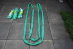 4 x Round sling hijsband 4 meter  2 TON  double ply sleeve ., Ophalen of Verzenden, Nieuw, Handmatig