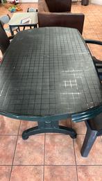 Tuintafel met schade, Ophalen of Verzenden, Gebruikt, Rechthoekig, Kunststof