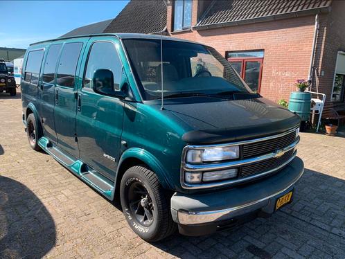 1997 Chevrolet Express Grijs kenteken dubb cab LPG Trekhaak, Auto's, Chevrolet, Bedrijf, Chevy Van, LPG, Overige carrosserieën