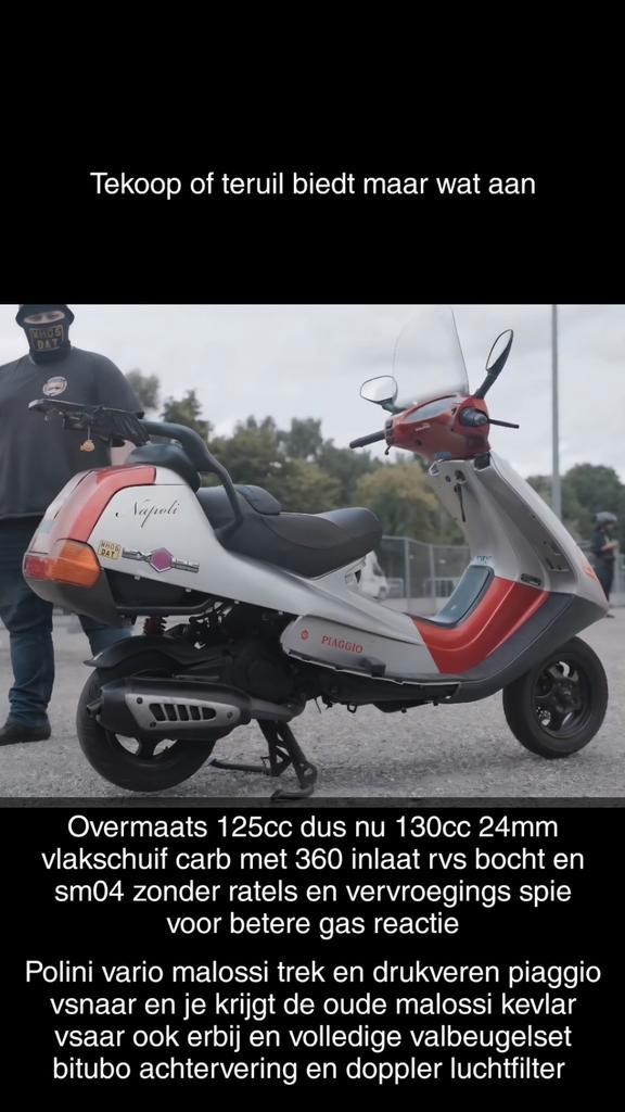 Piaggio Hexagon 125cc A1 Kenteken!, Motoren, Tuning en Styling, Ophalen