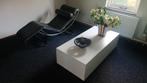 Witte salon tafel design retro vintage eenmalig stuk, Ophalen, Kunststof, 100 tot 150 cm, 50 tot 100 cm