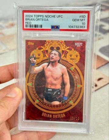 2024 TOPPS NOCHE UFC #5D BRIAN ORTEGA Red PSA-10 grade beschikbaar voor biedingen