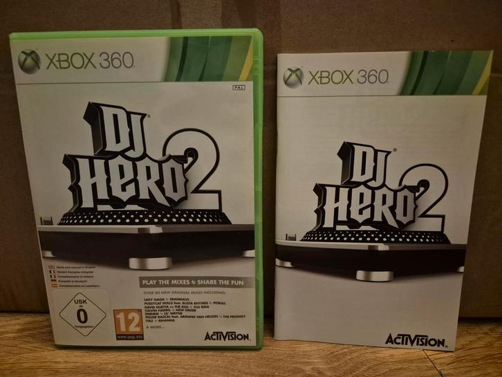 DJ Hero 2 XboX 360, Spelcomputers en Games, Games | Xbox 360, Zo goed als nieuw, Muziek, 1 speler, Vanaf 3 jaar, Ophalen of Verzenden
