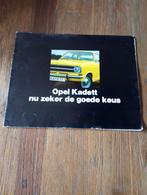 Opel Kadett [ nu zeker ] o.a. Rallye Coupe  1972  16 pag., Verzenden, Zo goed als nieuw, Opel