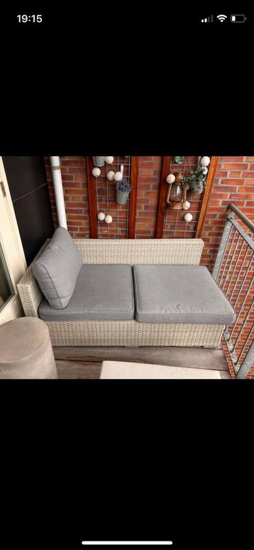 Balkonbank met hocker - Relaxen maar! beschikbaar voor biedingen