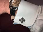 Manchetknopen met het calatrava-kruis van patek philippe, Ophalen of Verzenden, Nieuw, Overige materialen