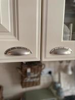 14x keuken (kom) greepjes nikkel, Doe-het-zelf en Verbouw, Hang- en Sluitwerk, Ophalen of Verzenden, Gebruikt