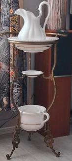 Lampet stel met standaard, Antiek en Kunst, Antiek | Keramiek en Aardewerk, Ophalen