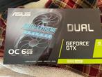 Asus GeForce GTX 1660 Super Dual-GTX1660S-O6G-EVO, Computers en Software, Videokaarten, GDDR6, DisplayPort, Gebruikt, Ophalen of Verzenden