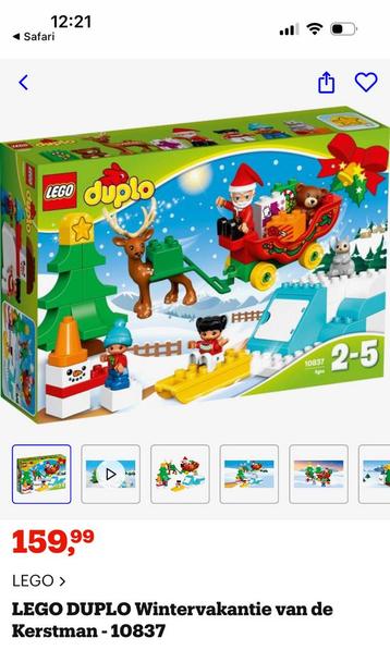 4 Lego Duplo Sets: Kerst, Jungle, Frozen, Bouwplaats beschikbaar voor biedingen